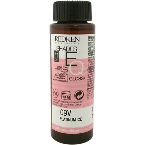 Redken Redken Shades Eq Hair Color Gloss 09v Platinum Ice For Women