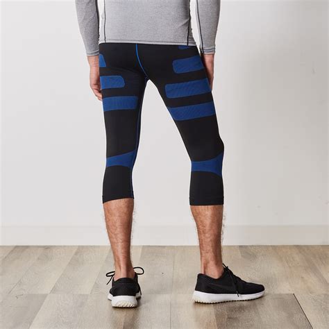 Mens Compression Leggings With Targeted Compression Blue L