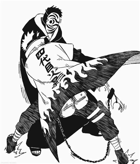 Tobi Vs Minato Naruto Manga Anime Naruto Naruto Drawings Naruto