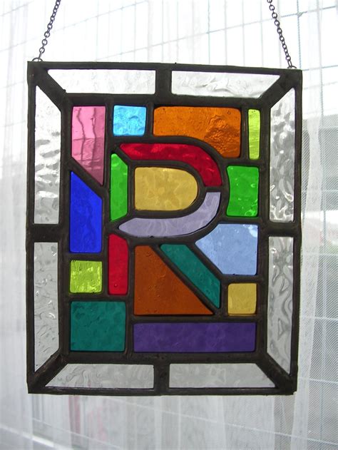 Letters Beautiful Personalised A Z Stained Glass Name Etsy Stained