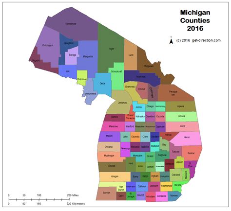 Map Of Michigan Counties
