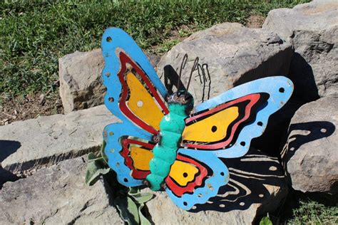 Maybe you would like to learn more about one of these? Recycled Metal Butterfly Colorful Hanging Wall Decoration
