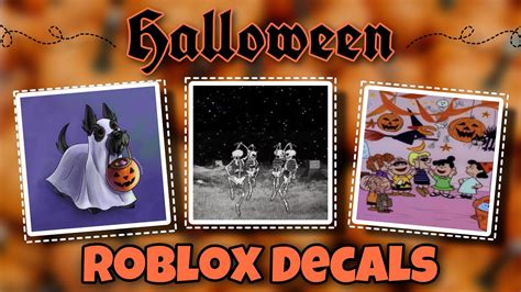30 Halloween Aesthetic Roblox Decals With Decal Id🖤🧡 For Your Royale
