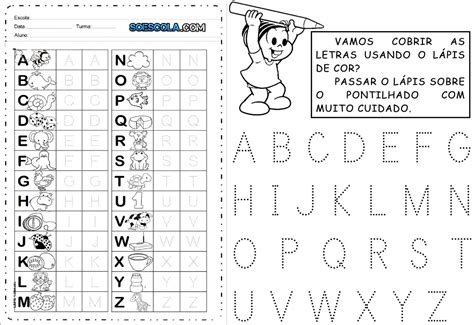 Alfabeto Pontilhado Para Imprimir Ler E Aprender 724