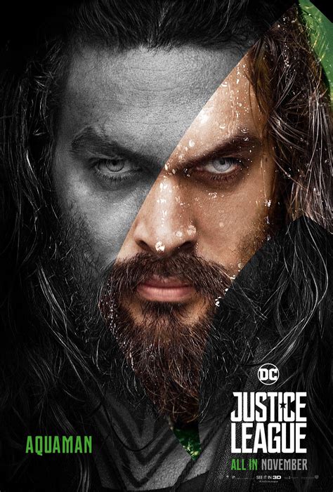 This New Character Poster Of Justice Le Ague Features Actor Jason Momoa
