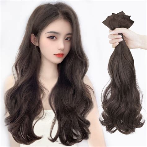 Original 45cm60cm Wig For Women Human Hair True Hair Washable Long