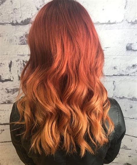 Sunset Hair With Fiery Reds And Oranges By Voodou Chloe Using Redkens New Hd Resolution Hair