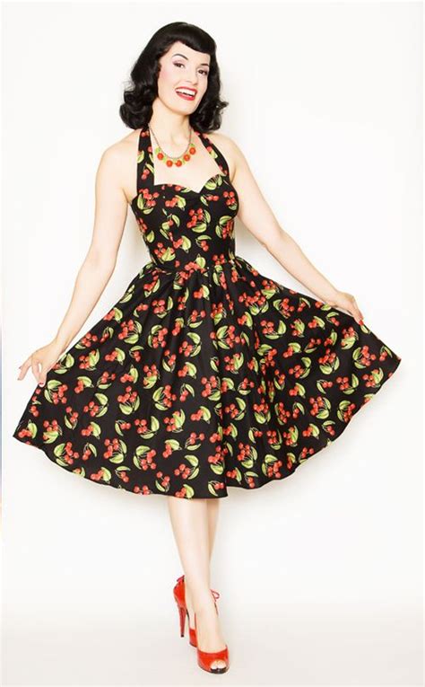 Pin By Taryn Flores On Dresses Rockabilly Girl Halter Swing Dress Style