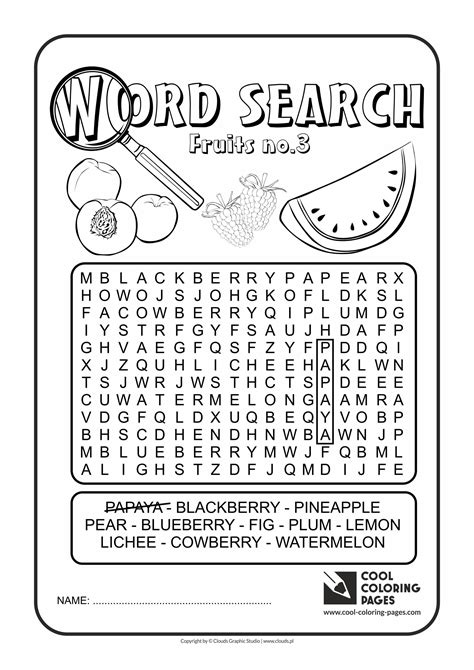 Easy Word Search For Kids Best Coloring Pages For Kids Word Search