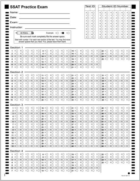 Free Printable Ssat Practice Test Printable Templates