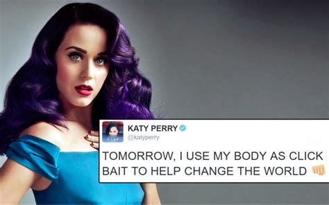 Katy Perry Is Going To Strip Naked To Encourage People To Vote For Hilary Clinton