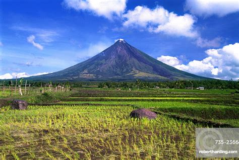 Mayon Volcano Legaspi Philippines Stock Photo