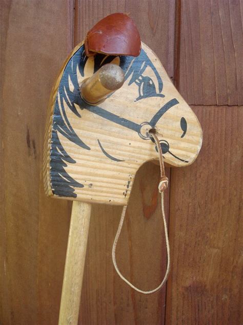 Vintage Childs Toy Wooden Stick Hobby Horse By Berkshirejules
