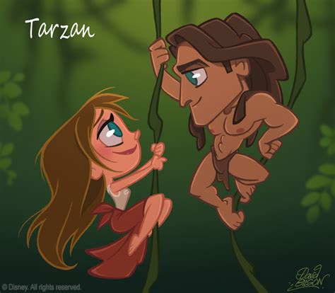 Tarzan And Jane Chibi Personnages De Walt Disney Fan Art 26317632 Fanpop