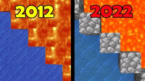 Minecraft In 2012 Vs 2022 Youtube