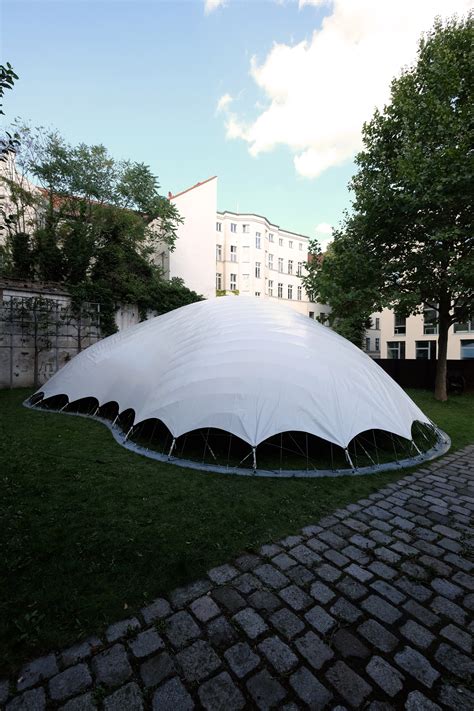 Gallery Of Inexpensive Easy To Build Gridshell Pavilion Uses Air