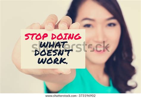 Stop Doing What Doesnt Work Message Stockfoto 373196902 Shutterstock
