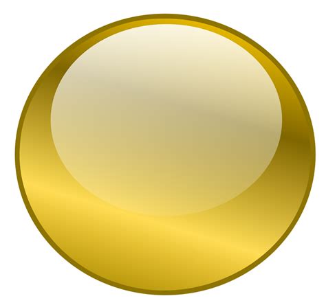 Button Free Stock Photo Illustration Of A Blank Glossy Round Button