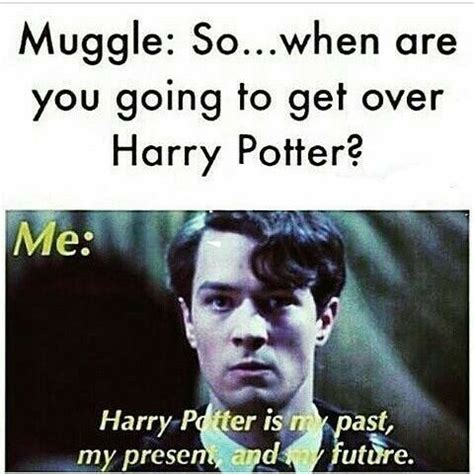 Harry Potter Quote With The Caption That Reads Muggle So When Are You