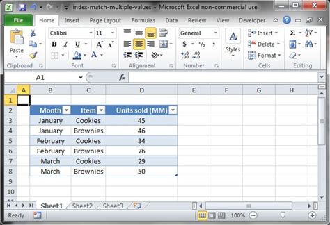 Multi Criteria Indexmatchmatch Excel Formula Looking Up Index