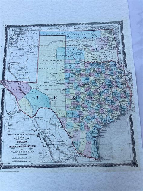 1934 Revolotionary Map Of Texas Battles Of The Texas Revolution 32x26