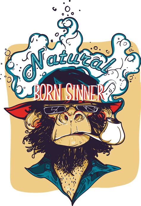 Natural Born Sinner Vector T Shirt Design For Commercial Use Buy T