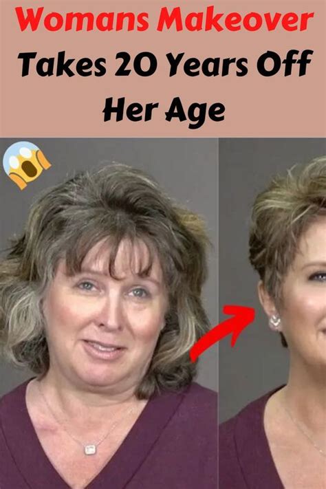 Your hair and face change as you get older. Makeover takes 20 years off 60-year-old woman in 2020 ...