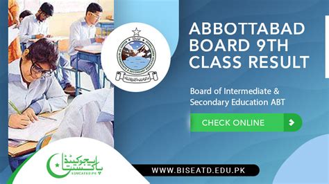9th Class Result 2024 Bise Abbottabad Board