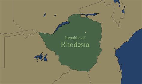 Heres A Map I Drew Of Rhodesia Rrhodesia