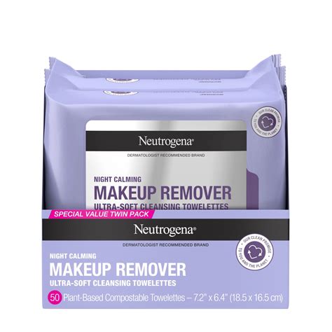 Neutrogena Makeup Remover Cleansing Towelettes Night Calming 25 Count