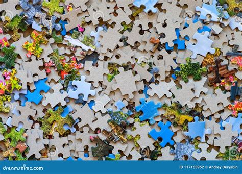 Mixed Colour Puzzle Pieces Stock Photo Image Of Abstract Connection
