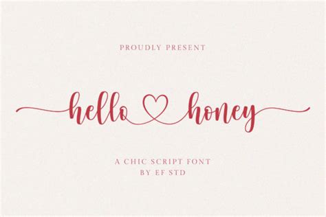 Hello Honey Font Graphic Designer Portfolio