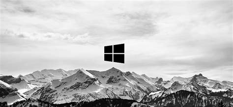 1920x1080px 1080p Free Download Snow Mountains Windows Logo Windows