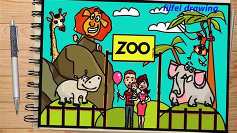 How To Draw Zoo Animals For Kids