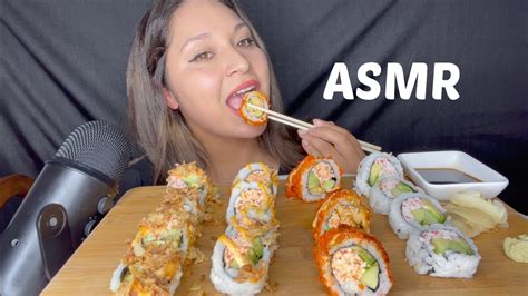 Asmr Sushi Platter Eating Sound Mukbang Youtube