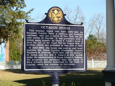 Historic Marker Octagon House Clayton Al Lamar Flickr