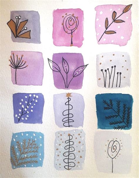 Pin By Paper Magic By Tammy On Simple Flower Drawing Watercolor