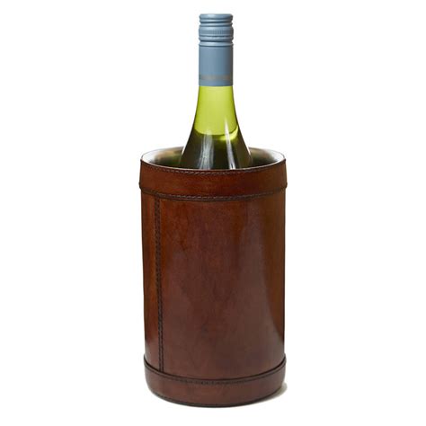The only thing we had to do was attach the handle using our own phillips head screwdriver. leather wine cooler single bottle by life of riley ...