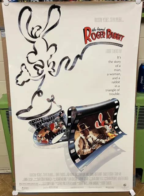 Who Framed Roger Rabbit Original Movie Poster Bob Hoskins Christopher