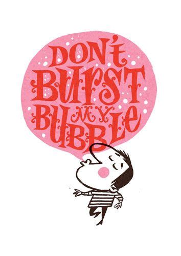 Small Faces Inspired Dont Burst My Bubble Print By Dry British Retro