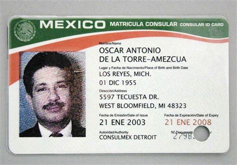 Matricula Consular Card Mexico Se Moderniza La Matricula Consular
