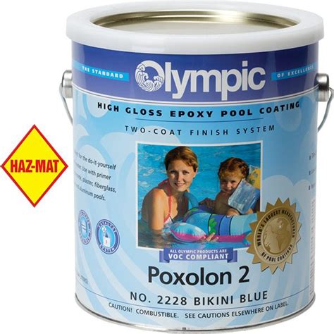 Olympic Poxolon 2 Epoxy Swimming Pool Paint 1 Gallon From Recreonics
