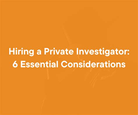 Hiring A Private Investigator 6 Essential Considerations Uks