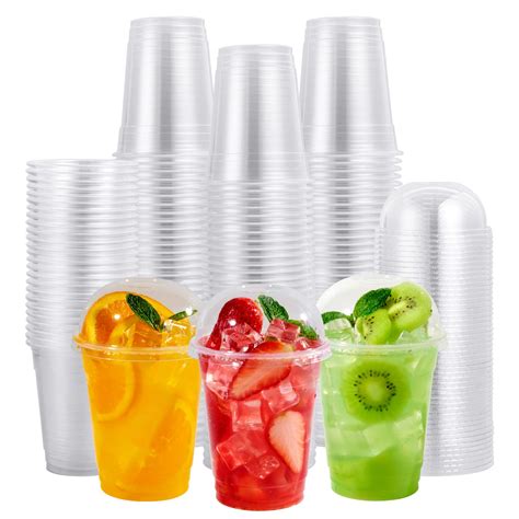 Buy Focusline 200 Pack 12oz Clear Plastic Cups Disposable Cold Drinking Cups 12 Ounce Clear