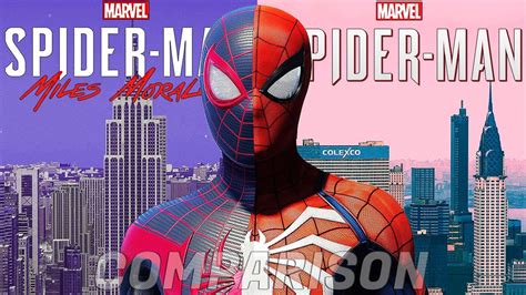 Spider Man Miles Morales Vs Spider Man Ps5 Gameplay Comparison