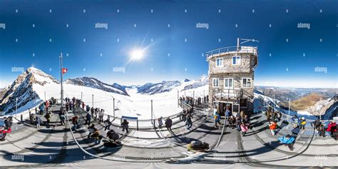 360° view of Jungfraujoch Observation Platform 3572m Grindelwald