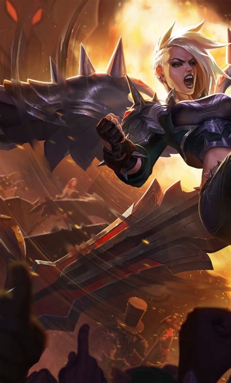 1280x2120 Resolution Pentakill Kayle Artwork League Of Legends Iphone 6 Plus Wallpaper