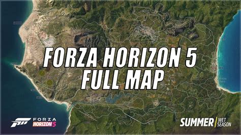 NEW FORZA HORIZON 5 MAP WITH AIR STRIP VOLCANO RACE TRACK HIGHWAY