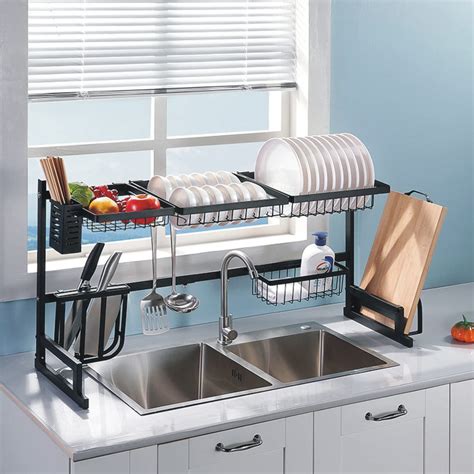 Buy Dish Rack Over Sink2 Tier Large Adjustable Length339 433
