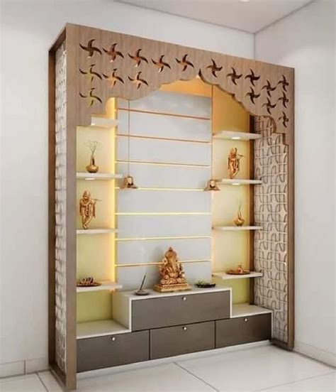 Brown Traditional Rectangular Plywood Temples For Home Size X X Ft At Rs In Kanpur